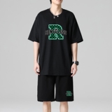 TZ3515短袖t恤男夏季薄款潮牌短裤休闲运动套装轻奢时尚感男士，男装休闲套装，星座510A-1