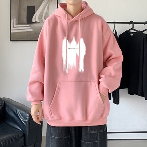 LD5676P38连帽卫衣oversize高街情侣重磅帽衫青少男潮牌嘻哈美式图片