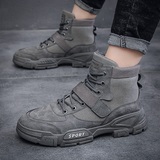 X2436P39秋冬新款马丁靴复古风高帮男士靴子男英伦战狼工装靴子，男鞋马丁靴，星座614-1