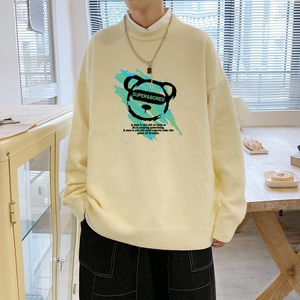 MD2825P55毛衣男韩版潮流宽松bf慵懒圆领秋男士针织衫打底线衣服图片