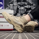 X2520P42秋季马丁靴中帮搭扣款男靴圆头潮流男士皮靴做旧复古皮鞋，男鞋马丁靴，星座614-1