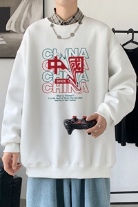 Y2754 P38新款卫衣21秋冬男圆领韩版嘻哈运动外套ins港风休闲卫衣图片