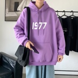 LD5670P382023秋季新款男百搭宽松设计感男个性印花抽绳连帽卫衣，男装卫衣，星座510A-1