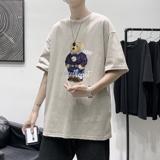 2021港风夏季宽松男女情侣短袖T恤XZ1102-1-T1679-P25，男装T恤，星座510A-1