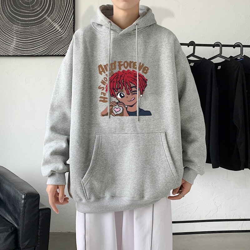 LD5675P38ins春秋季男生衣服美式重磅卫衣男oversize小众高街男潮图片