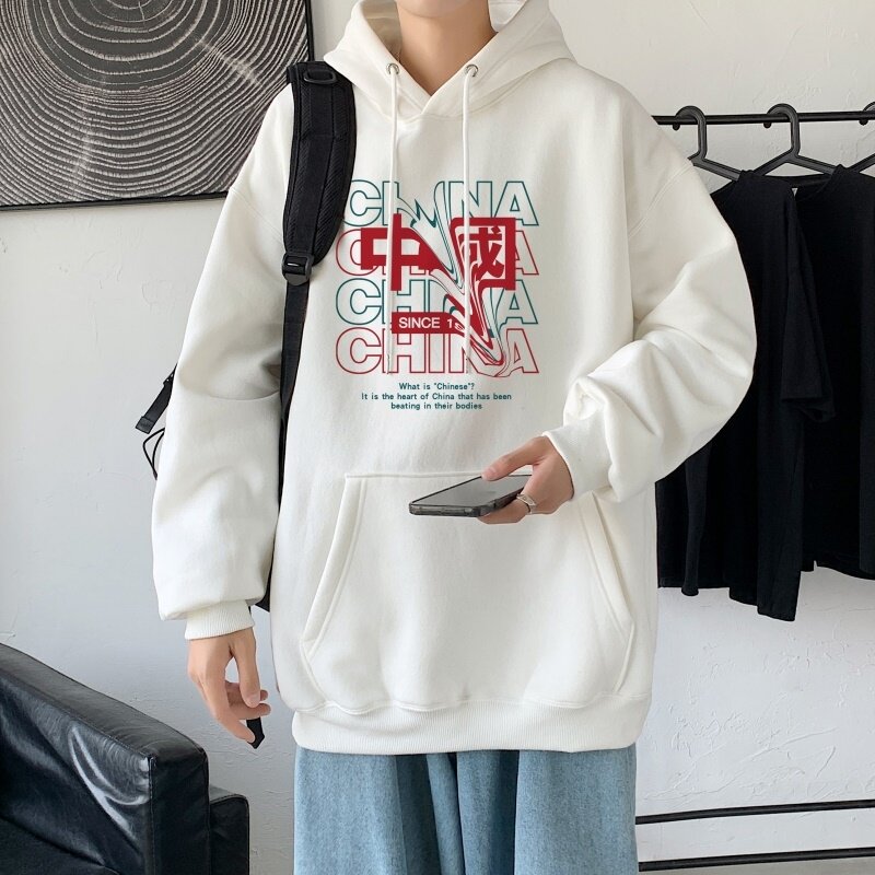 L2755P48秋季上新休闲连帽百搭韩潮外套卫衣男情侣装连帽卫衣,男装卫衣,星座510A-1