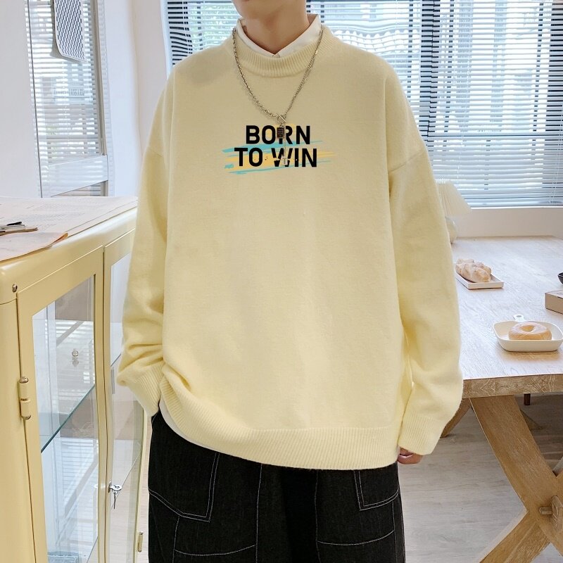 MD2700P55男2022秋季新款男士时尚圆领毛衣潮流百搭套头针织衫,男装针织衫/毛衣,星座510A-1