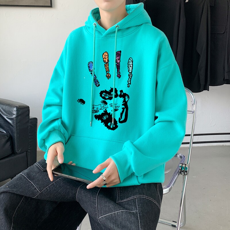 L2461P48秋季上新休闲连帽百搭韩潮外套卫衣男情侣装连帽卫衣,男装卫衣,星座510A-1