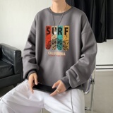 Y2879P38主推男圆领韩版运动外套ins港风青少年上衣21秋冬卫衣，男装卫衣，星座510A-1