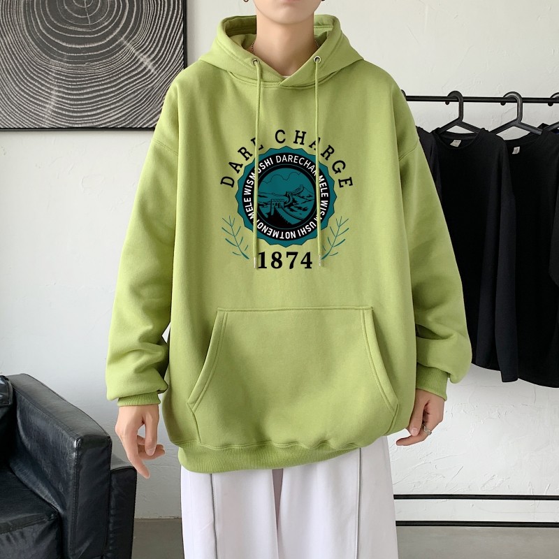 L2479P48秋装2022新款潮趣印花学生潮流男女情侣连帽卫衣图片