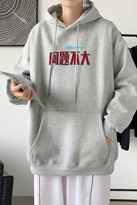 L2465P48秋冬新款卫衣男装宽松港风日系外套连帽衣服宽松卫衣图片