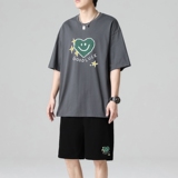 TZ3503轻奢时尚感男士短袖t恤男夏季薄款潮牌短裤休闲运动套装，男装休闲套装，星座510A-1