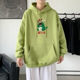 L2850P48韩版ins男士学生宽松运动连帽卫衣秋冬加绒情侣外套，男装卫衣，星座510A-1