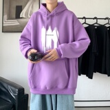 LD5676P38青少连帽卫衣男潮牌嘻哈美式oversize高街情侣重磅帽衫，男装卫衣，星座510A-1