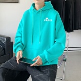 L2821P48秋装21中性纯色连帽卫衣套头宽松外套情侣装打底帽衫，男装卫衣，星座510A-1