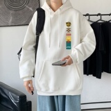 L2856P48港风模特2023秋冬新款大码潮男连帽情侣卫衣男连帽外套，男装卫衣，星座510A-1