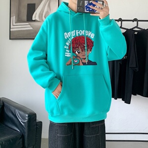 LD5675P38春秋季男生衣服美式重磅卫衣男oversize小众高街男潮ins图片
