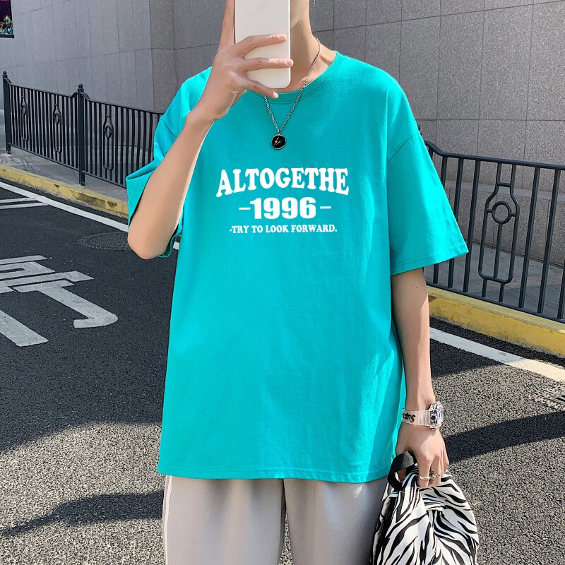 T3323P25男港风T恤落肩款宽松T恤克莱因蓝T仓库一件起正常配送中,男装T恤,星座510A-1