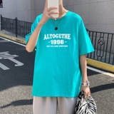 T3323P25男港风T恤落肩款宽松T恤克莱因蓝T仓库一件起正常配送中，男装T恤，星座510A-1