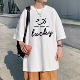 T3327P25恤落肩款宽松T恤克莱因蓝T仓库一件起正常配送中男港风T，男装T恤，星座510A-1