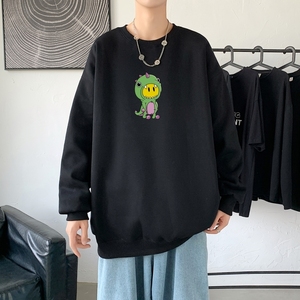 Y2546P38主推男圆领韩版运动外套ins港风青少年上衣21秋冬卫衣图片