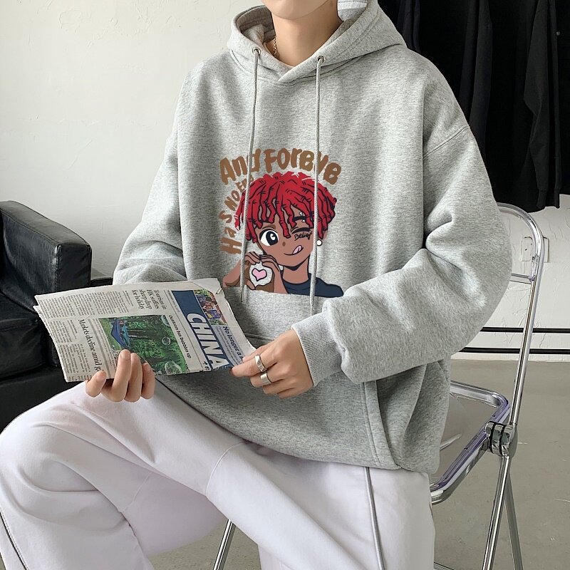LD5675P38重磅卫衣男oversize小众高街男潮ins春秋季男生衣服美式,男装卫衣,星座510A-1