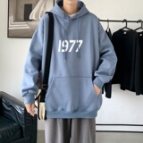 LD5670P38男百搭宽松设计感男个性印花抽绳连帽卫衣2023秋季新款，男装卫衣，星座510A-1