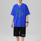 TZ3510男夏季薄款潮牌短裤休闲运动套装轻奢时尚感男士短袖t恤，男装休闲套装，星座510A-1