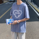 T3326P25男港风T恤落肩款宽松T恤克莱因蓝T仓库一件起正常配送中，男装T恤，星座510A-1