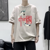 T2197P25港风室内男士t恤短袖ins潮牌潮流夏季薄款上衣服港风宽松，男装T恤，星座510A-1