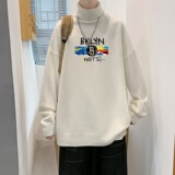 MG2701P65秋冬季潮流百搭高领毛衣男内搭打底衫潮牌ins纯色针织衫，男装针织衫/毛衣，星座510A-1
