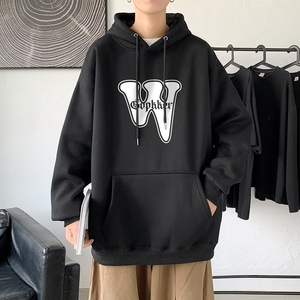 LD5673P38潮牌ins宽松男装秋装上衣服男生连帽外套卫衣男士新款,微胖幼师穿搭图片