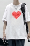 T1685P25港风100%棉2022新款短袖T恤男印花青春休闲，男装T恤，星座510A-1