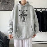 LD5674P38男春秋季潮ins宽松痞帅高街重磅潮牌美式复古十字架卫衣，男装卫衣，星座510A-1