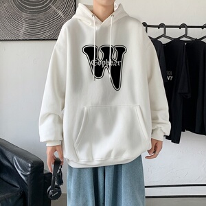 LD5673P38宽松男装秋装上衣服男生连帽外套卫衣男士新款潮牌ins图片