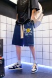 DN3908浴室景牛仔短裤男宽松休闲韩版日系港风潮牌工装短裤男，男装牛仔裤，星座510A-1
