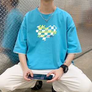 T3410宽松短袖t恤韩版ins半袖上衣已爆夏装新款潮牌字母印花图片