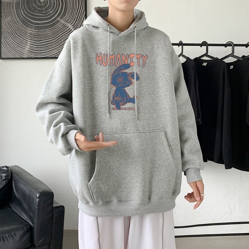 L2556P48秋季上新休闲连帽百搭韩潮外套卫衣男情侣装连帽卫衣,男装卫衣,星座510A-1