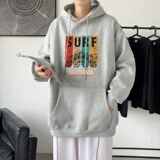 L2878P48延续潮流元素潮趣文字字母印花常规款连帽卫衣男，男装卫衣，星座510A-1