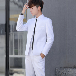 T2Z8633P125中山装套装中华立领龙纹民风表演出中式结婚礼服图片