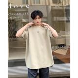 TB8405特P17短袖男T恤菠萝格圆弧下摆休闲学生纯色百搭半袖，男装T恤，星座510A-1