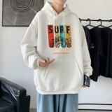 L2878P48秋卫衣2022秋新款港风ins连帽套头印花卫衣外套学生男女，男装卫衣，星座510A-1