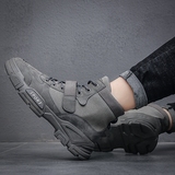 X2436P39秋季新款复古工装靴男马丁靴潮流新款男鞋休闲沙漠战狼靴，男鞋马丁靴，星座614-1