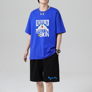TZ3507休闲运动套装轻奢时尚感男士短袖t恤男夏季薄款潮牌短裤图片
