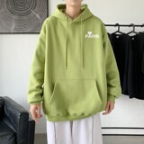 L2821P48韩版ins男士学生宽松运动连帽卫衣秋冬加绒情侣外套，男装卫衣，星座510A-1