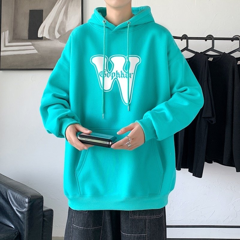 LD5673P38宽松男装秋装上衣服男生连帽外套卫衣男士新款潮牌ins,男装卫衣,星座510A-1