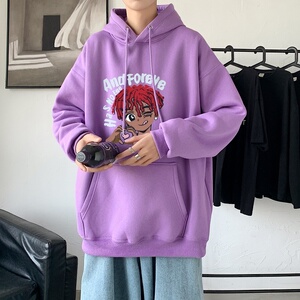 LD5675P38春秋季男生衣服美式重磅卫衣男oversize小众高街男潮ins图片