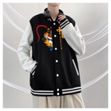 BQ3222P75男潮虎年老虎印花棒球服外套男港风潮牌休闲宽松夹克，男装夹克，星座510A-1
