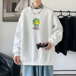 Y2546P38秋季男士bf宽松卫衣港风卫衣新款圆领韩版潮流衣服