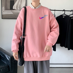 Y2363P38主推男圆领韩版运动外套ins港风青少年上衣21秋冬卫衣图片